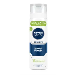 NIVEA MEN Shaving, Sensitive Shaving Foam for Face, 250ml